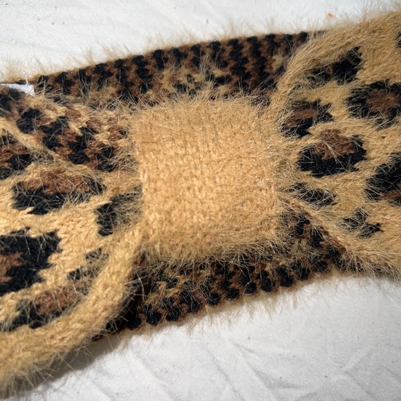 Crown and Ivy sweater headband leopard one size - Picture 3 of 7